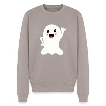 Fantôme 2 - Pull Premium bio Homme - taupe - Devant - Nico (187cm)