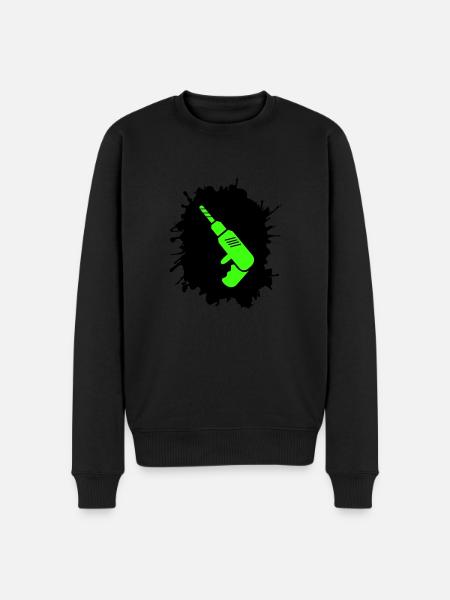 Drill Blobs Craftsman - Men's Premium Organic Jumper - black