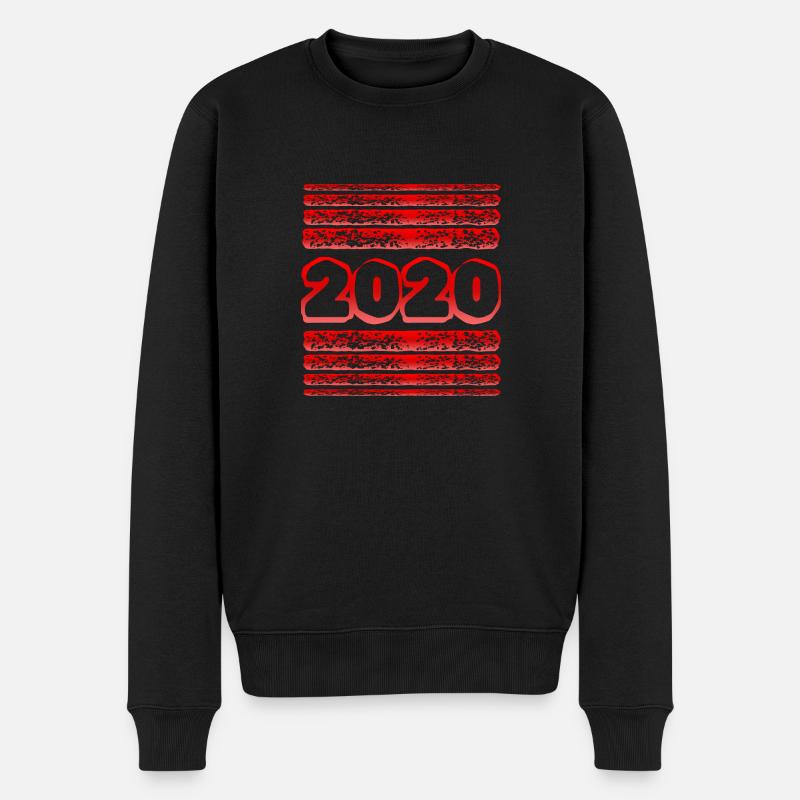 2020 2020 - Männer Premium Bio Pullover - Schwarz