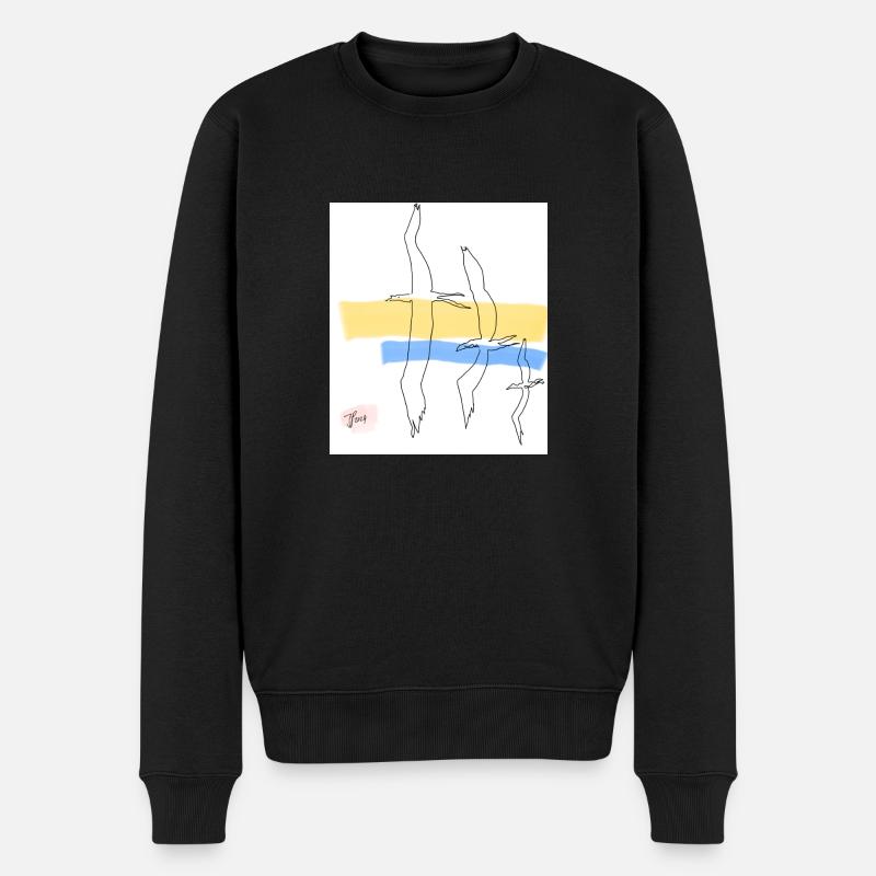 Oiseaux libres - Pull Premium bio Homme - noir