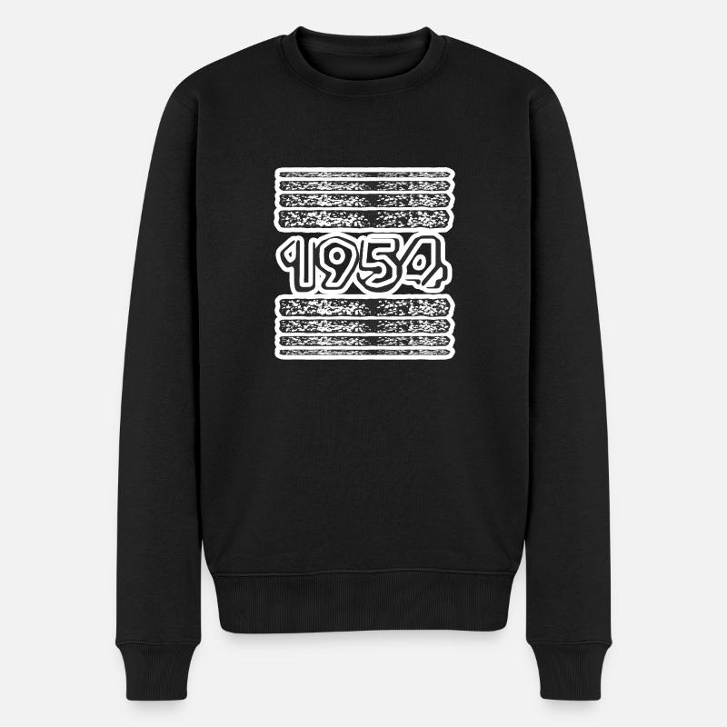 1954 - Männer Premium Bio Pullover - Schwarz