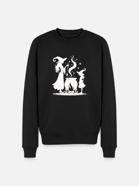 Witch Cauldron - Men's Premium Organic Jumper - black