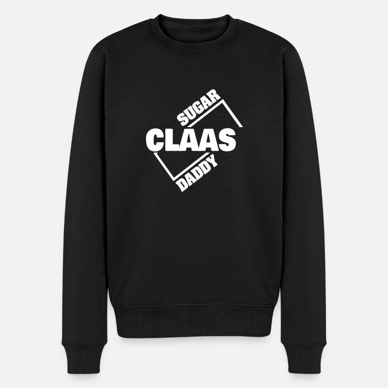 Claas as a sugar daddy - Men's Premium Organic Jumper - black