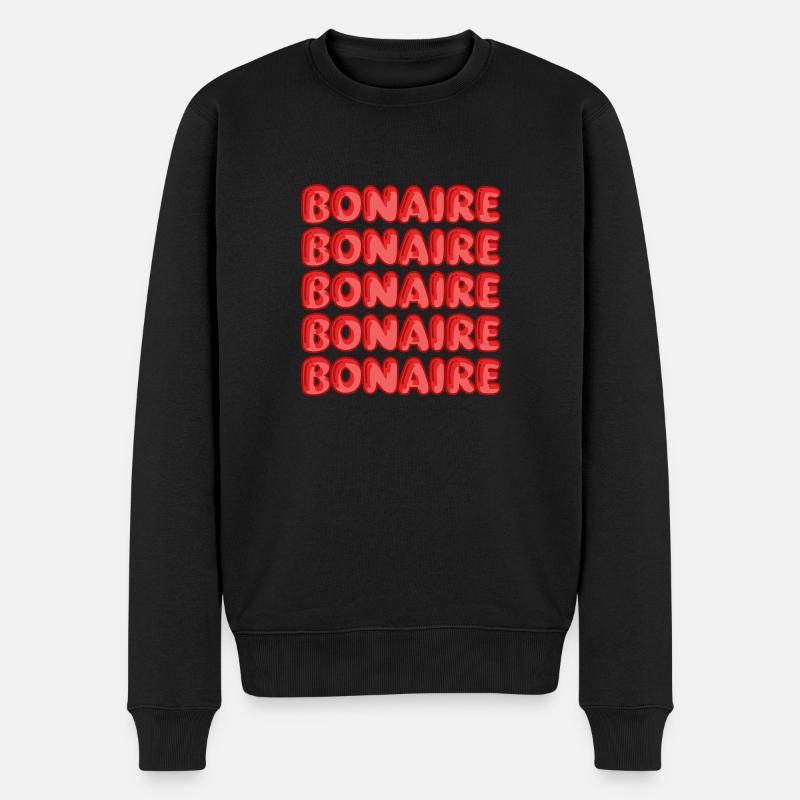 Bonaire - Männer Premium Bio Pullover - Schwarz
