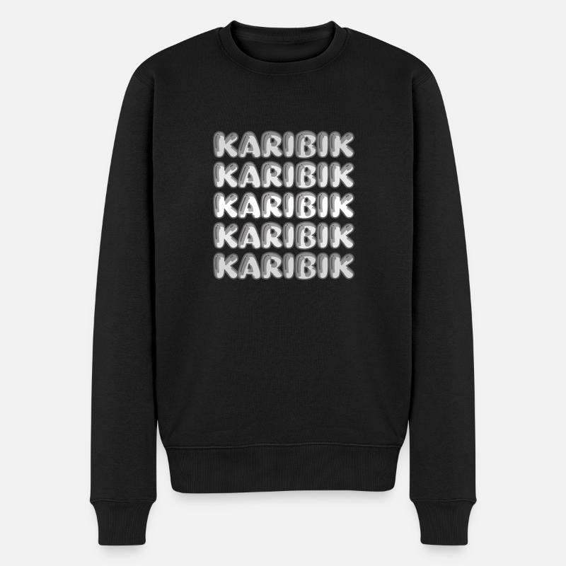 Reise Karibik - Männer Premium Bio Pullover - Schwarz