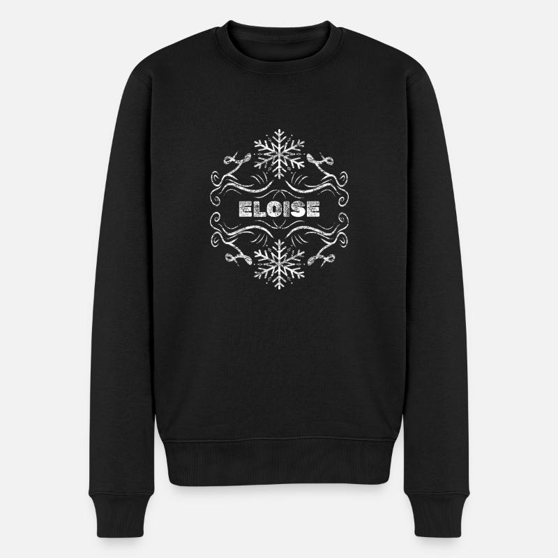 Eloise - Männer Premium Bio Pullover - Schwarz