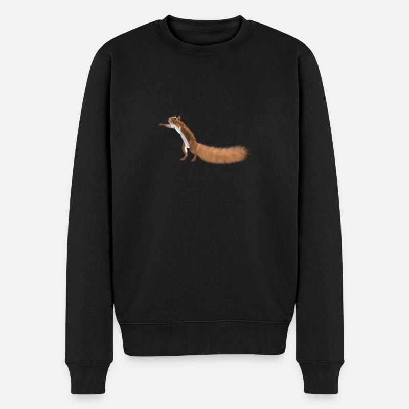 écureuil - Pull Premium bio Homme - noir