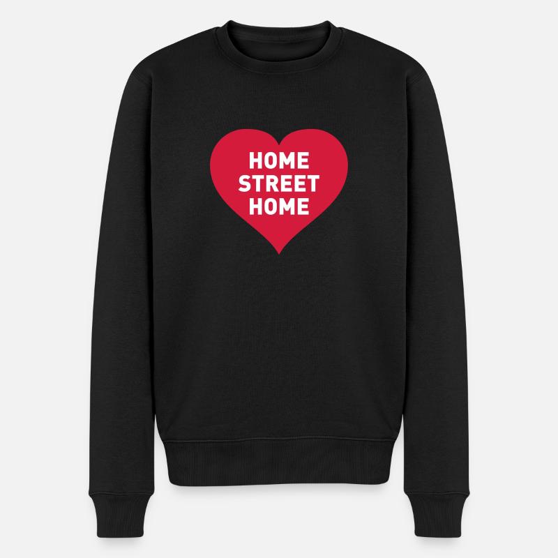 HOME STREET HOME - Männer Premium Bio Pullover - Schwarz