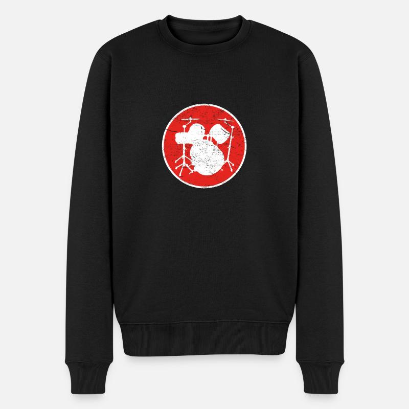Gift DRUMMER DRUM DRUM - Men's Premium Organic Jumper - black