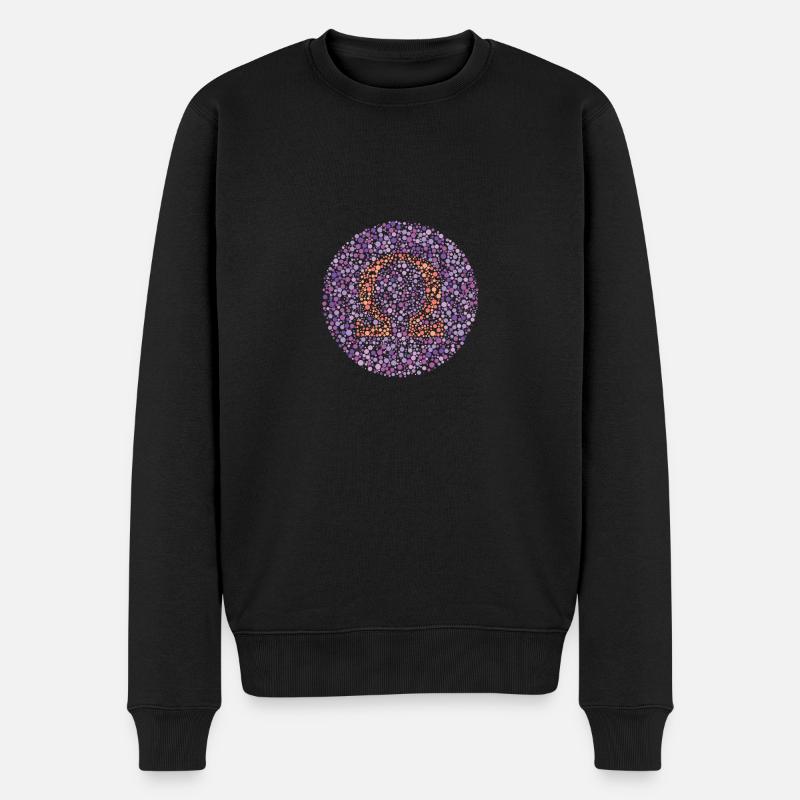 Omega-Sehtest - Männer Premium Bio Pullover - Schwarz