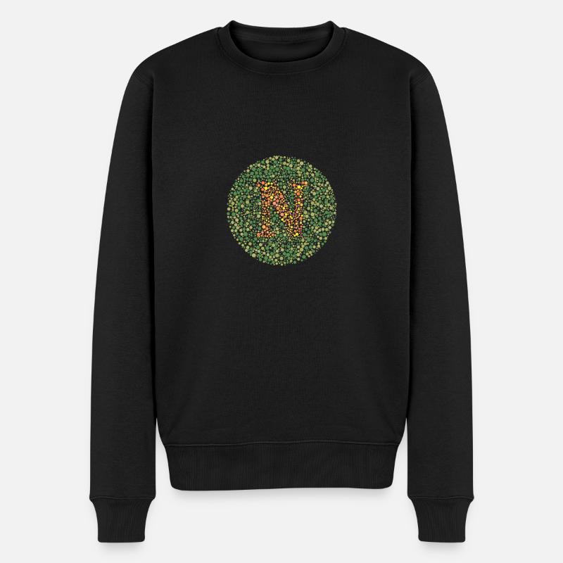 Nu-Augen-Test - Männer Premium Bio Pullover - Schwarz