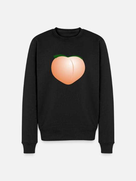 Peach - Men's Premium Organic Jumper - black