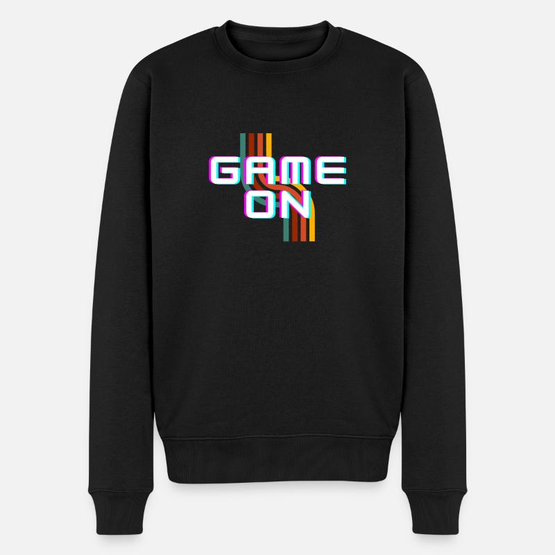 Game On - Männer Premium Bio Pullover - Schwarz