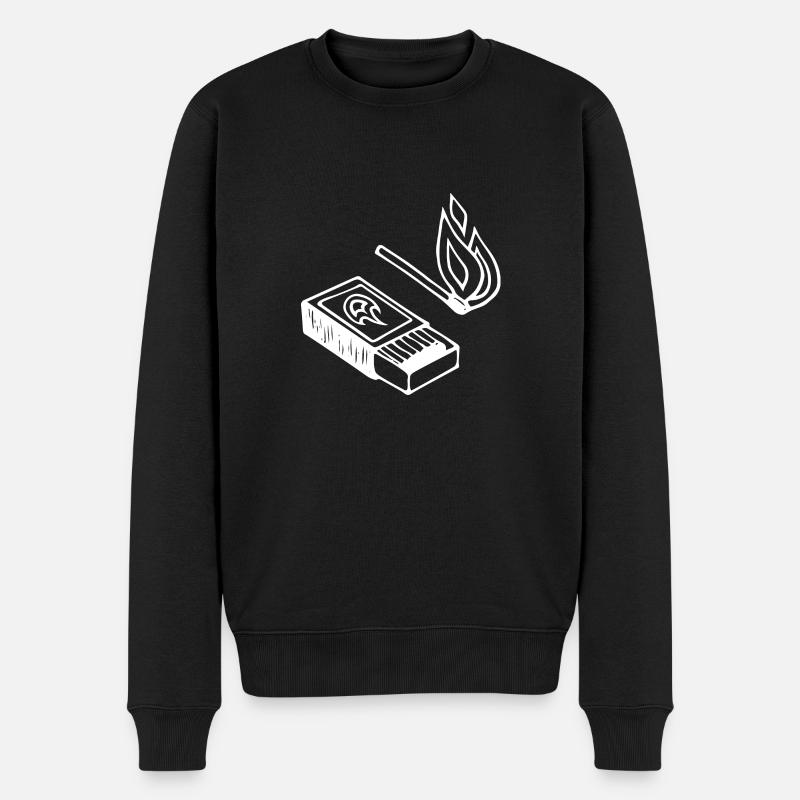 Allumette - Pull Premium bio Homme - noir