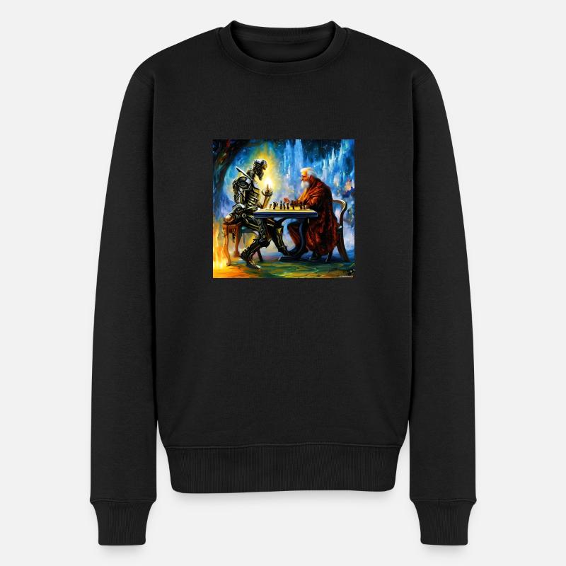 Remis - Männer Premium Bio Pullover - Schwarz