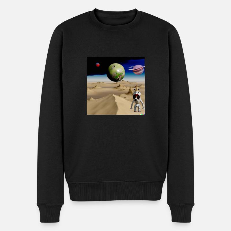 Mars - Männer Premium Bio Pullover - Schwarz