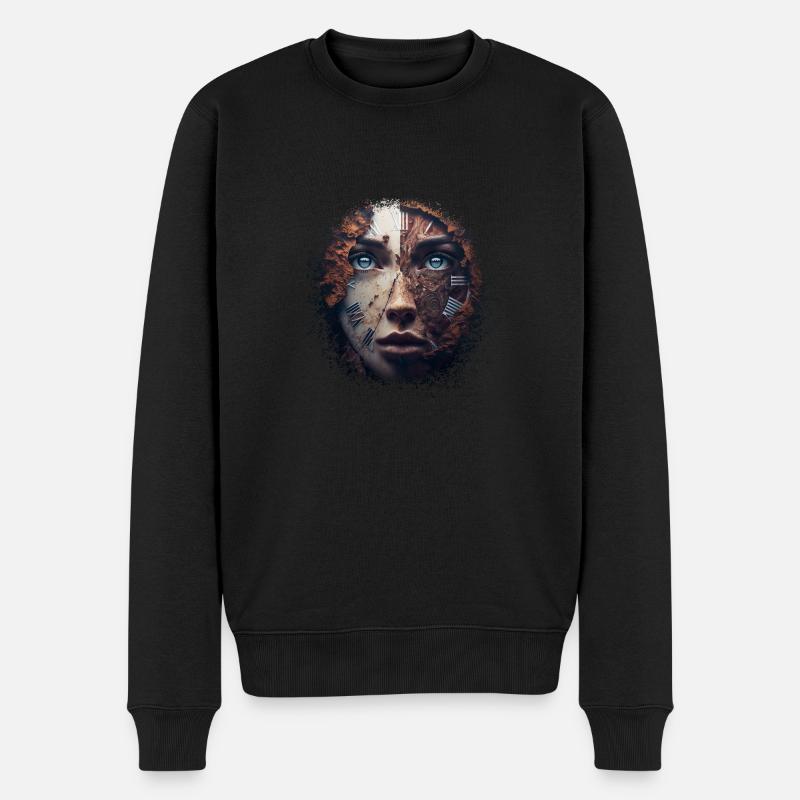 Vorübergehende Jugend - Männer Premium Bio Pullover - Schwarz