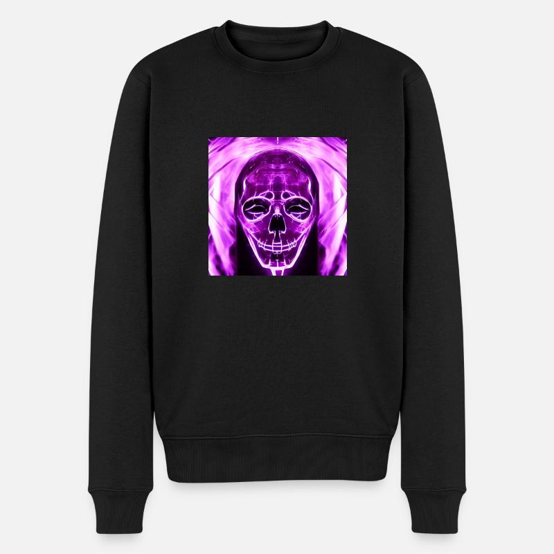 Masqué en violet - Pull Premium bio Homme - noir
