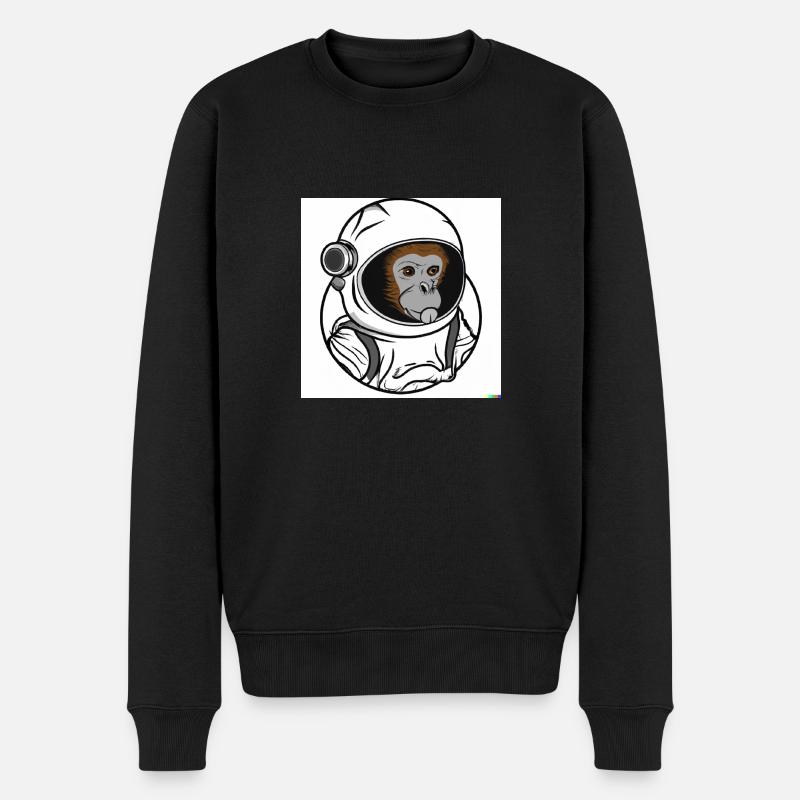 SPACE MONKEY - Pull Premium bio Homme - noir
