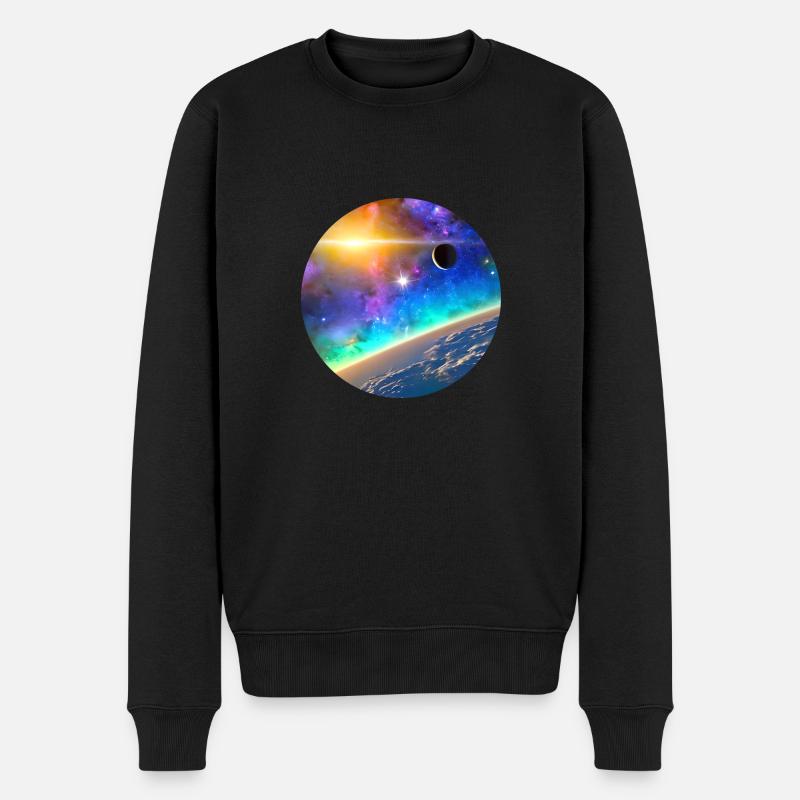 Galaxy Digital Art - Pull Premium bio Homme - noir