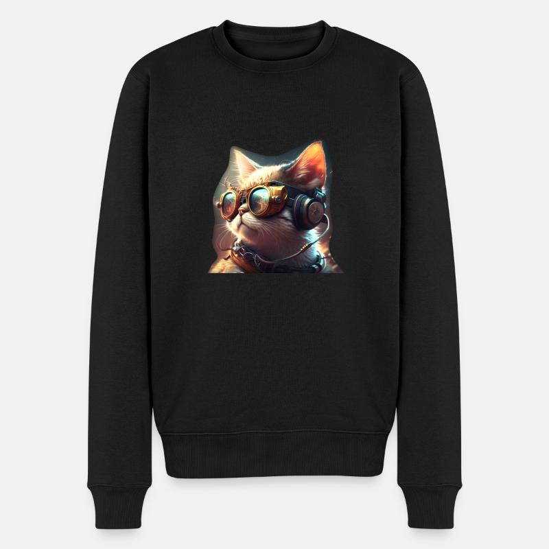 Chat de jeu - Pull Premium bio Homme - noir