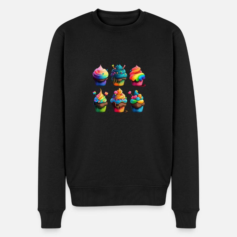 BEAUX CUPCAKES - Pull Premium bio Homme - noir
