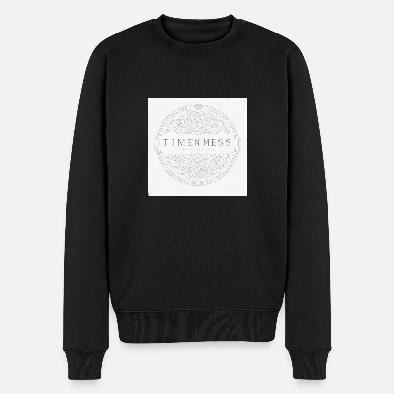 zeitloser stiel - Männer Premium Bio Pullover - Schwarz