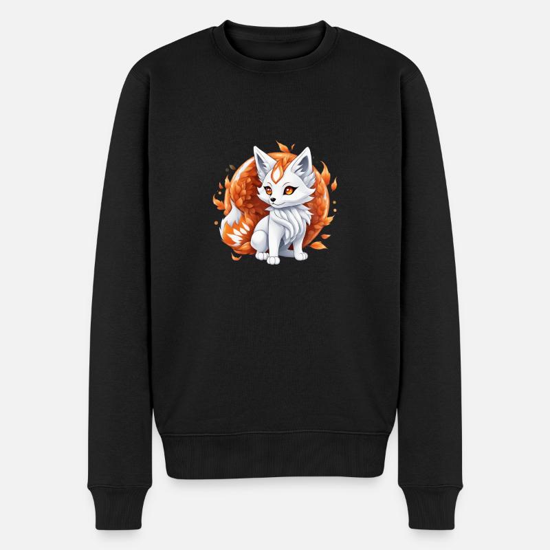Kawaii Kitsune - Pull Premium bio Homme - noir