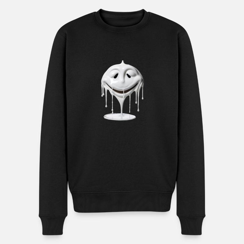Le visage blanc - Pull Premium bio Homme - noir