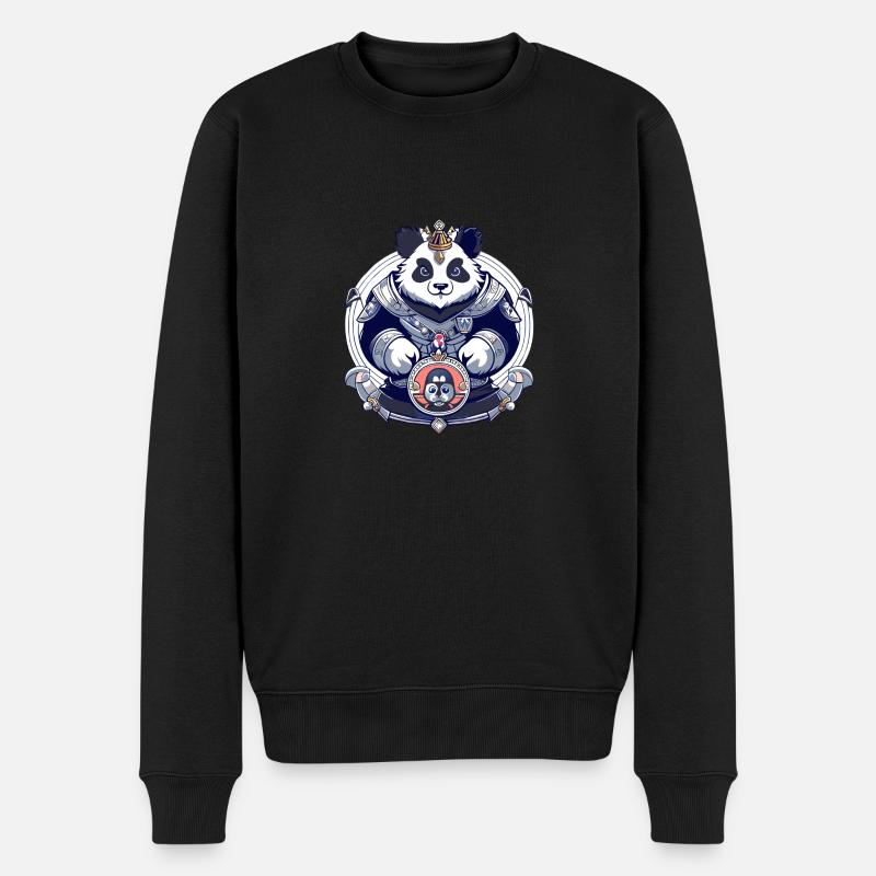 Roi des pandas - Pull Premium bio Homme - noir