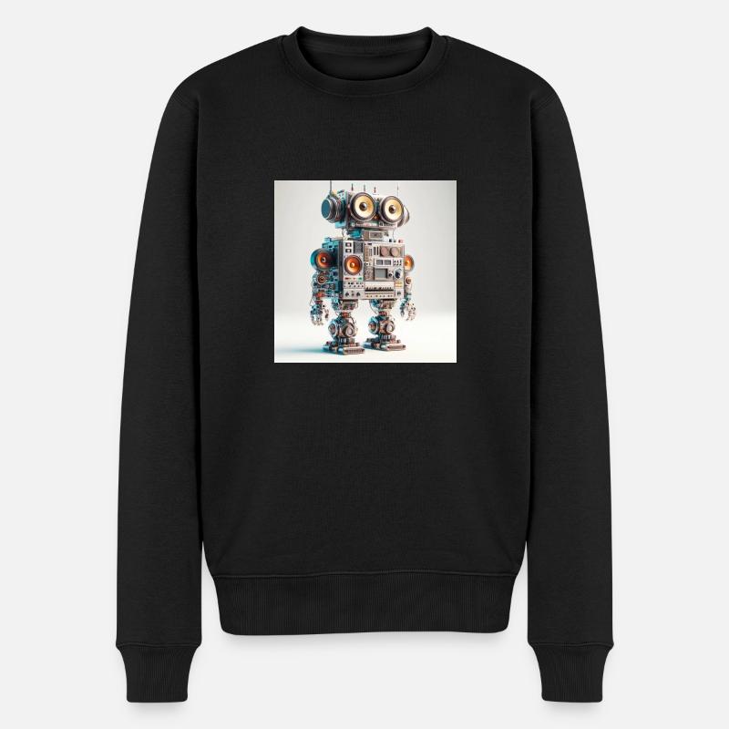 Robot audio analogique - Pull Premium bio Homme - noir