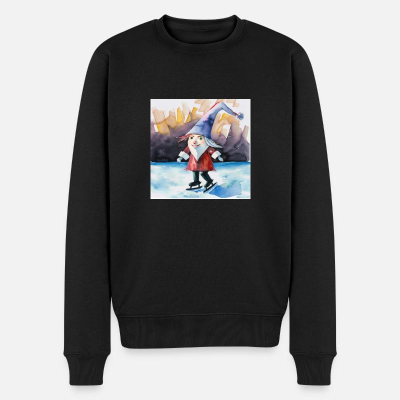 Je suis heureux - Pull Premium bio Homme - noir