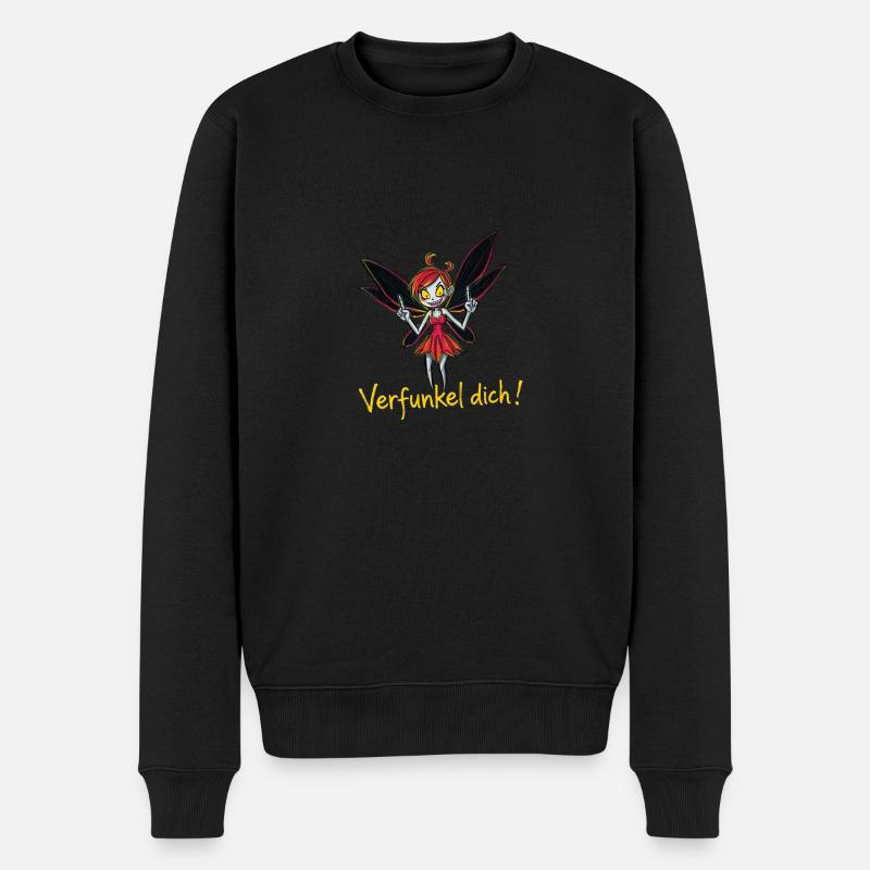 Verfunkel dich! - Männer Premium Bio Pullover - Schwarz