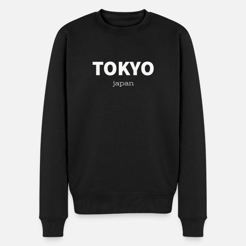 tokyo - Männer Premium Bio Pullover - Schwarz