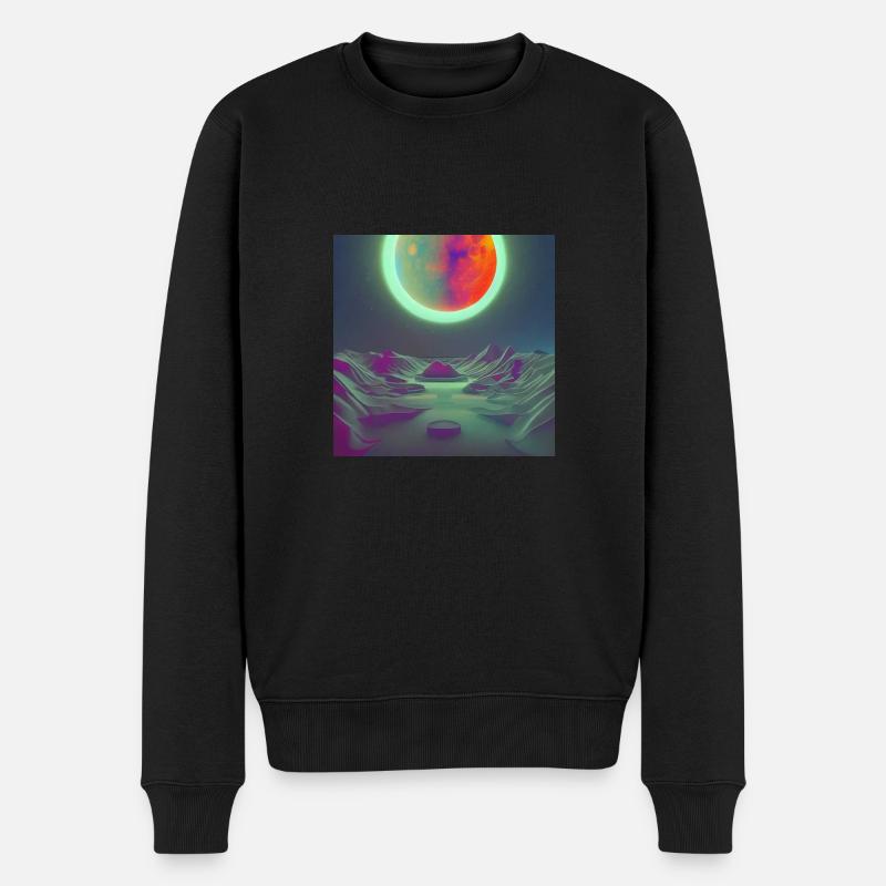Solar Eclipse On An Exoplanet - Men's Premium Organic Jumper - black