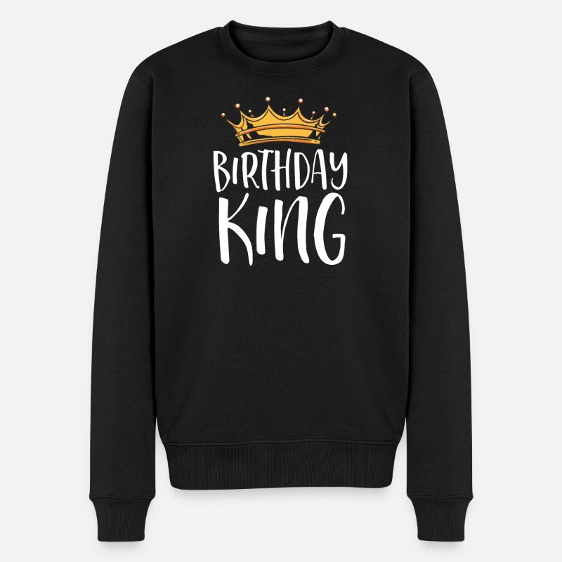 Birthday King Crown T-Shirt - Pull Premium bio Homme - noir