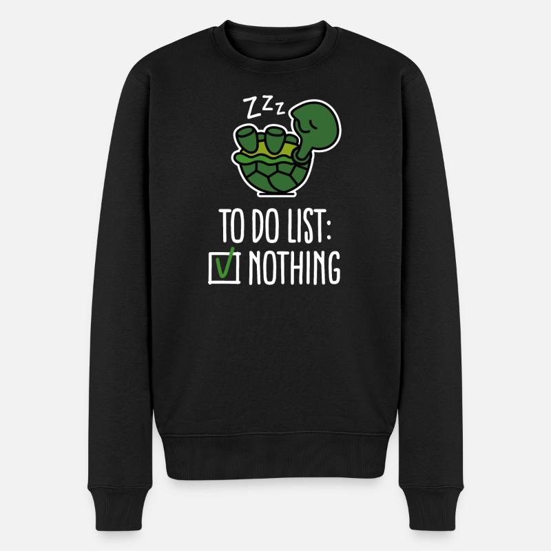 Pour faire la liste: rien! tortue - tortues - mignon - Pull Premium bio Homme - noir