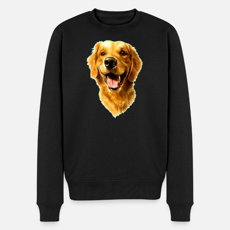 Golden Retriver - Pull Premium bio Homme - noir