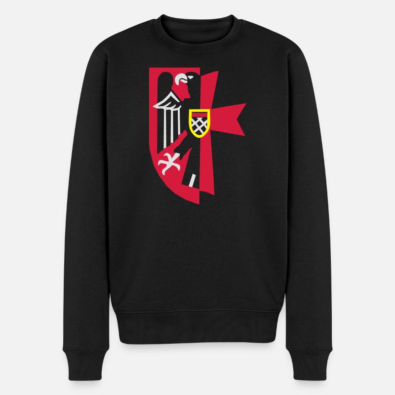 Wappen Sudetenland - Männer Premium Bio Pullover - Schwarz