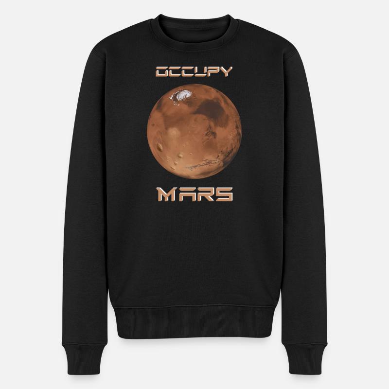 Occupy Mars - Pull Premium bio Homme - noir