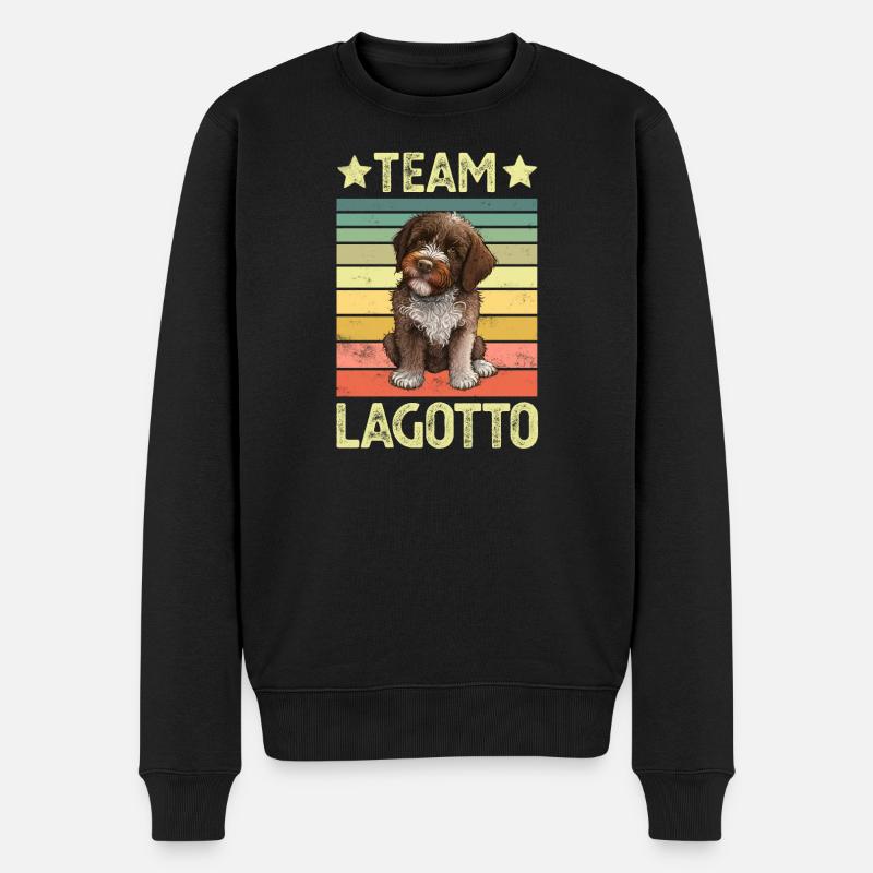 Chien Lagotto Romagnolo - Pull Premium bio Homme - noir