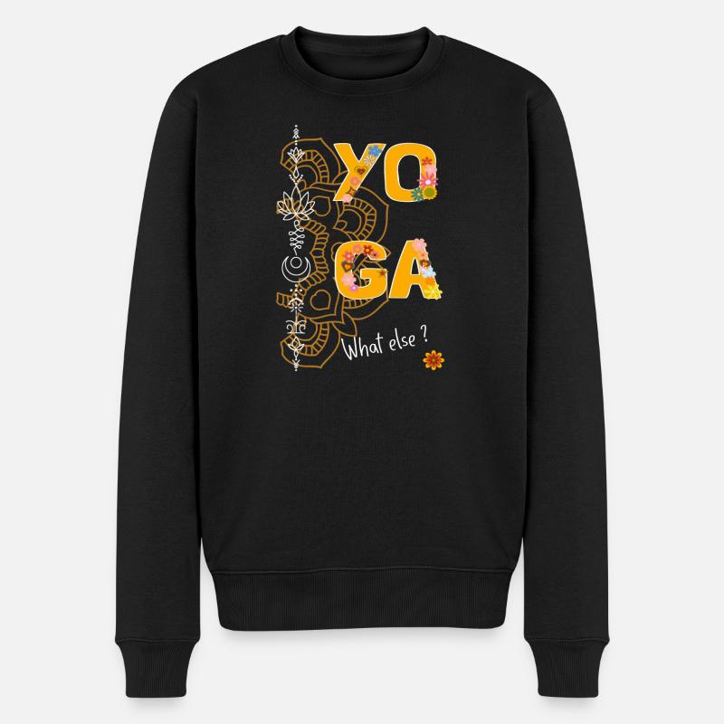 Yoga Blanc "What Else" - Pull Premium bio Homme - noir