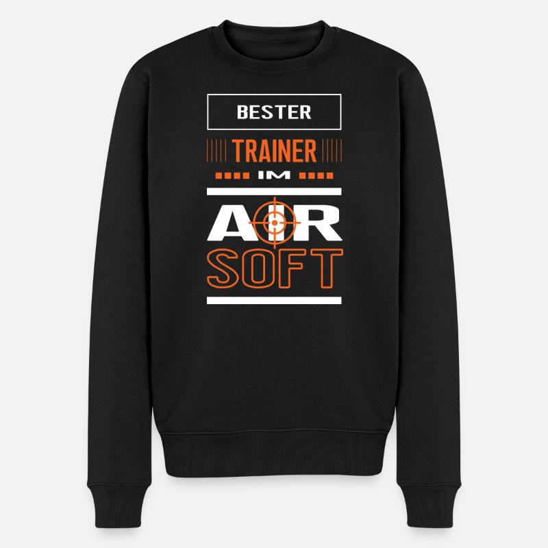 Bester Airsoft Trainer Airsofttrainer Training - Männer Premium Bio Pullover - Schwarz