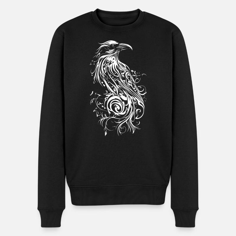 Rabe - Männer Premium Bio Pullover - Schwarz