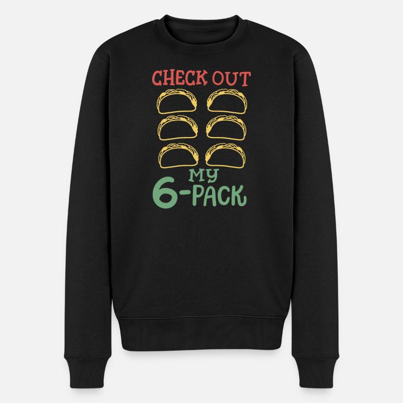 Taco Cinco de Mayo mexikanisch - Männer Premium Bio Pullover - Schwarz