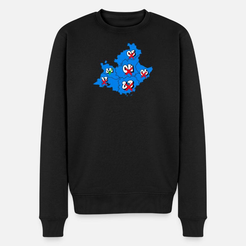 PACA-Region - Männer Premium Bio Pullover - Schwarz
