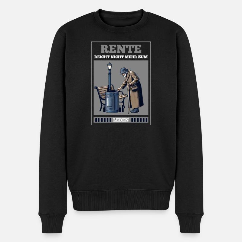 Rentner - Männer Premium Bio Pullover - Schwarz
