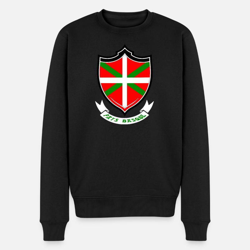Baskenland - Männer Premium Bio Pullover - Schwarz