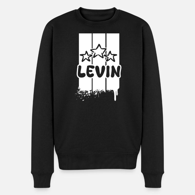 Levin Levin - Pull Premium bio Homme - noir