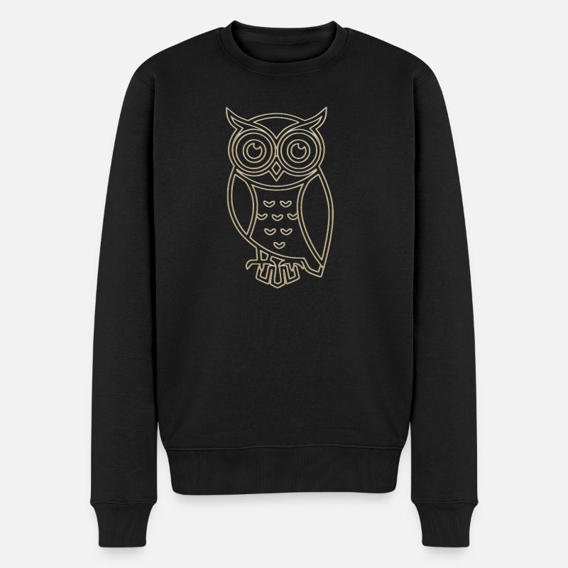 Hibou d’or - Pull Premium bio Homme - noir